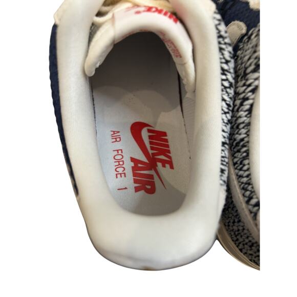 Nike Air Force 1 Low Sashiko Blue DD5401-492 Women’s 7.5 – See Pics Flawless - Picture 2 of 7